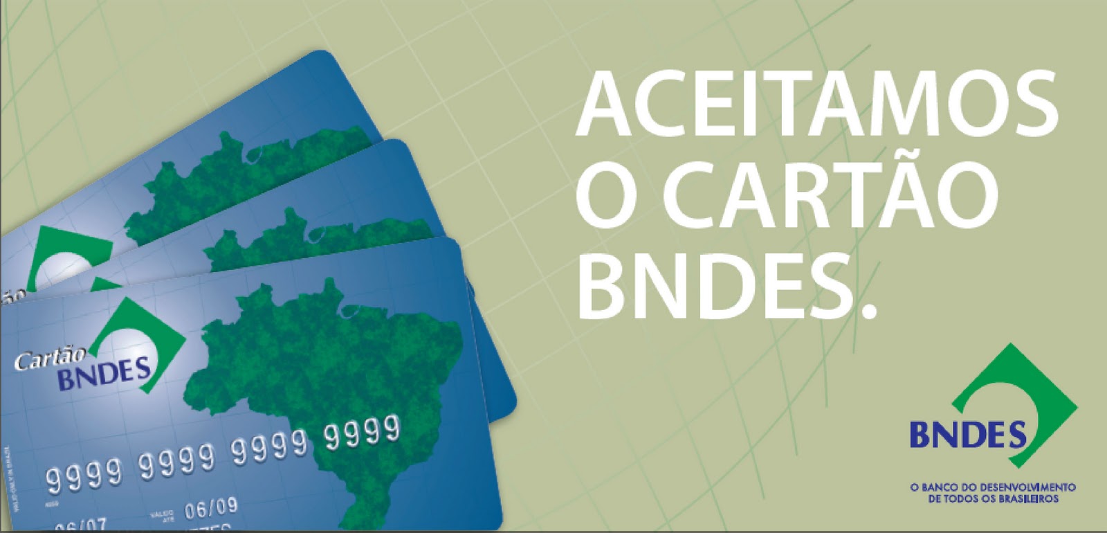 Aceitamos Cartão BNDES