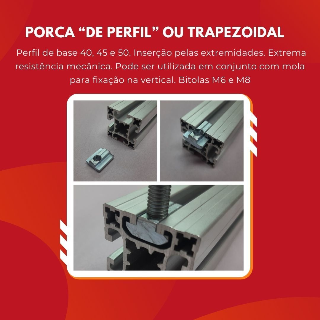 Porca de Perfil Trapezoidal