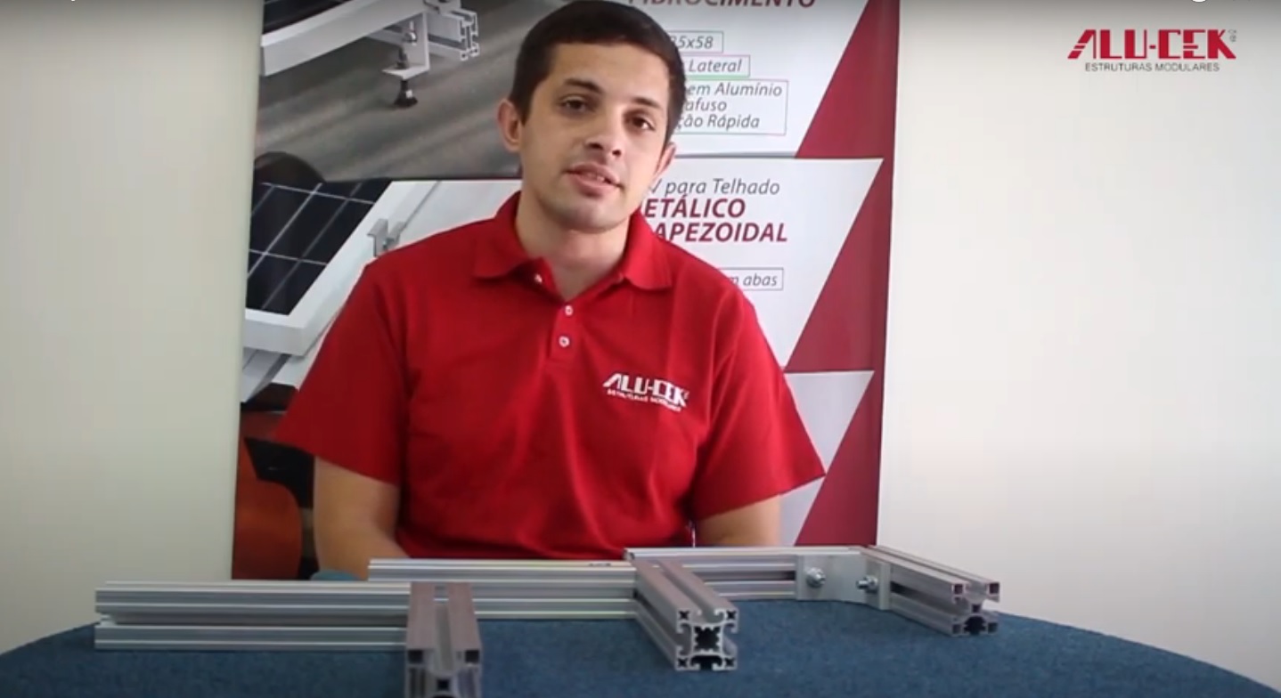 Fixação de Perfil de Aluminio